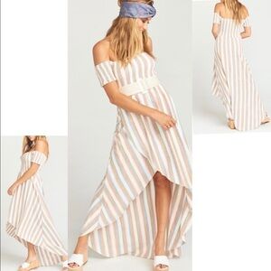 💋NWT Show Me Your MuMu Smocked Breezy Drape BoHo Summer Dress